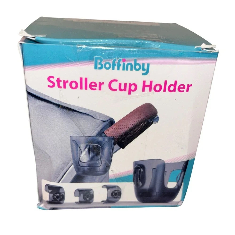 Boffinby‎ Stroller Cup Holder | Universal Mount | Clip On Drink Holder | New